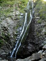 Meiringspoort waterfall in a dry season